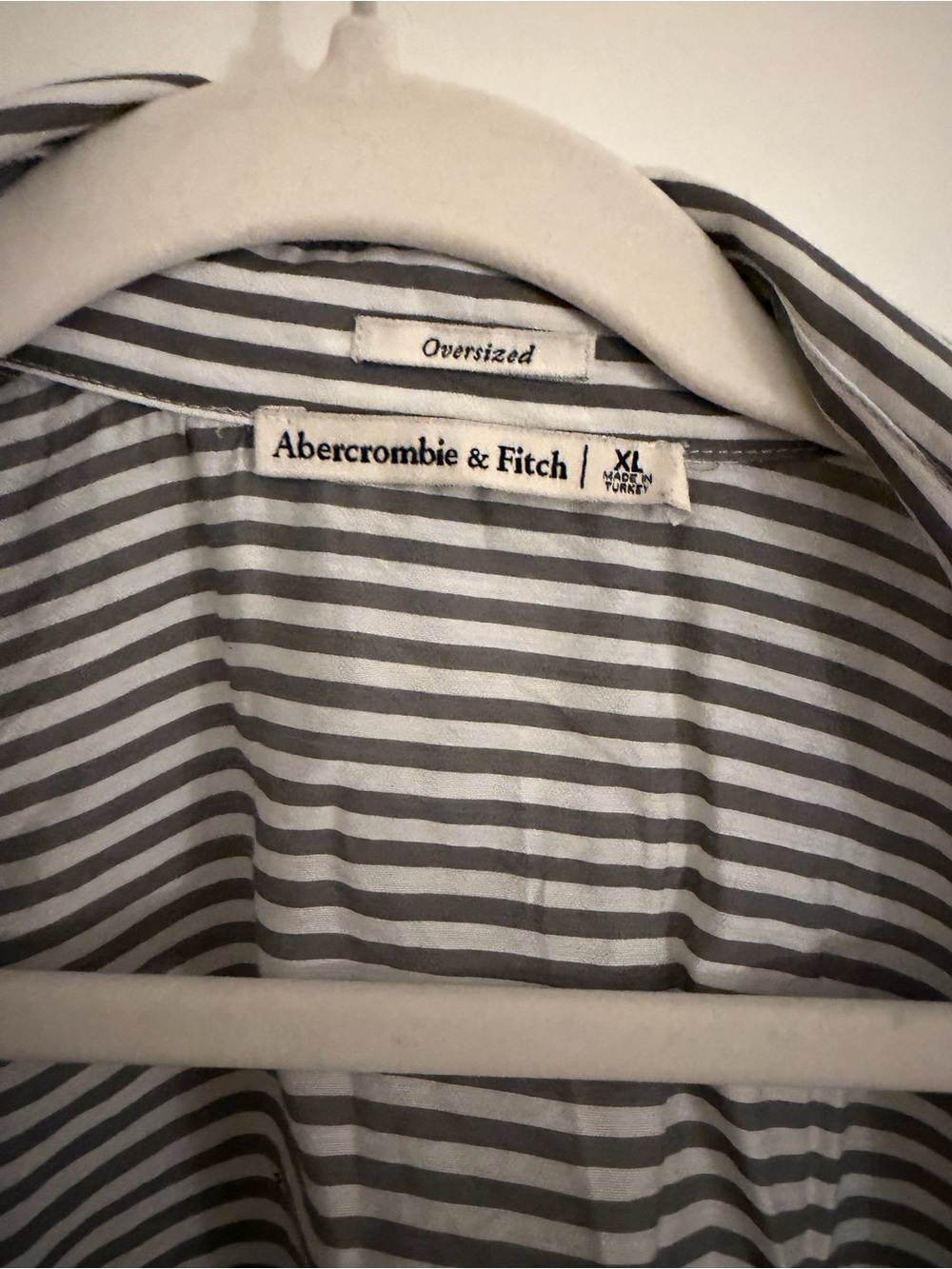 Abercrombie Striped Button-Up Shirt in Blue and White - Picture 2 of 4